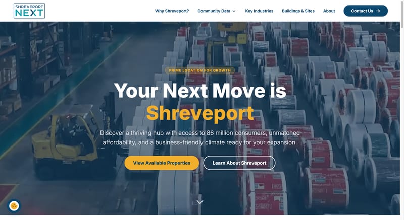 Shreveport Economic Opportunity website