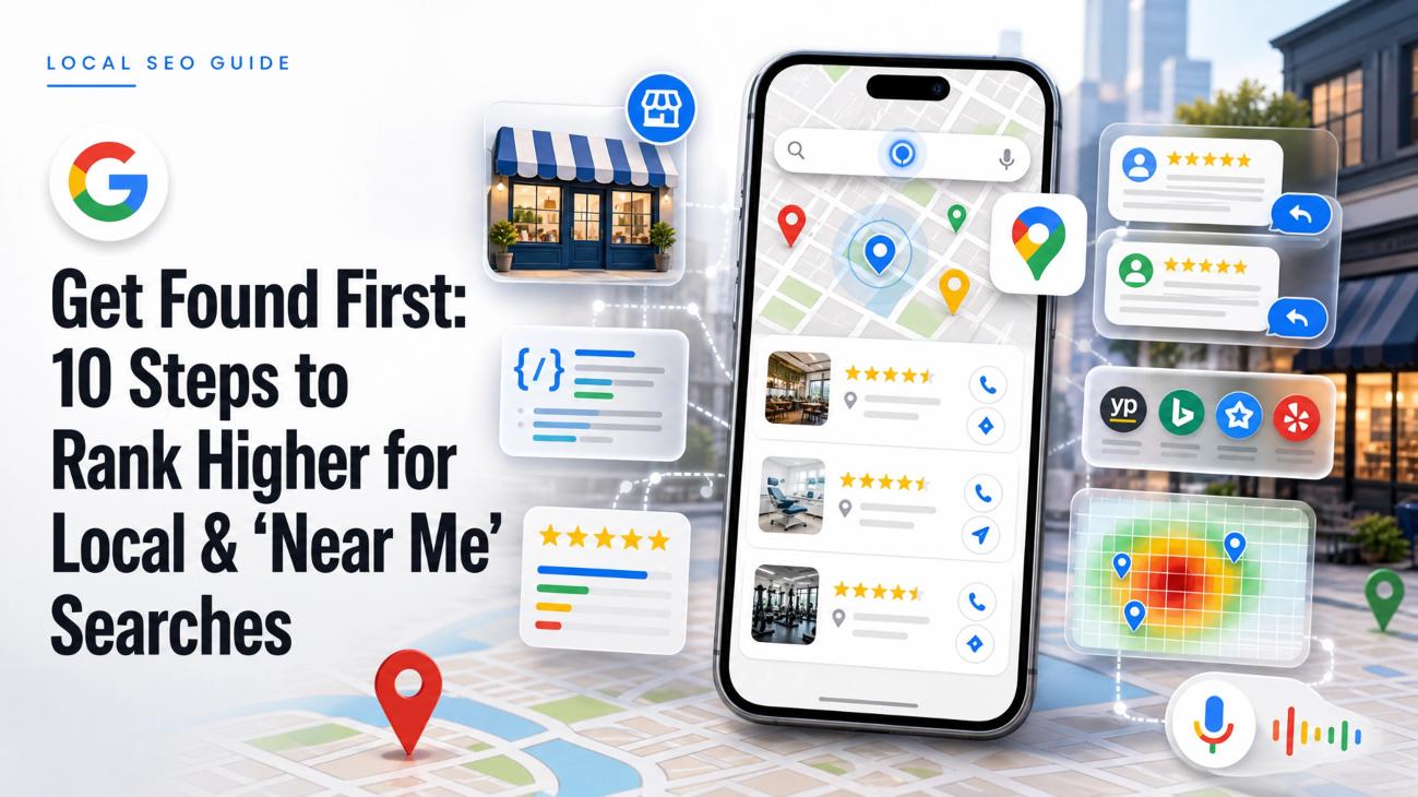 Get Found First: 10 Steps to Rank Higher for Local & “near me” Searches