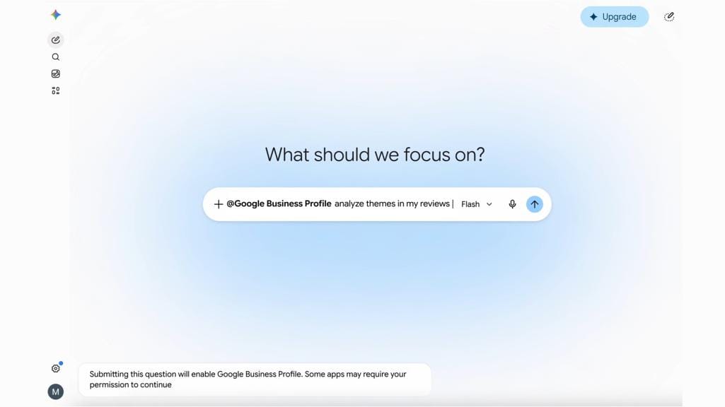 article 2 gemini business profile chat