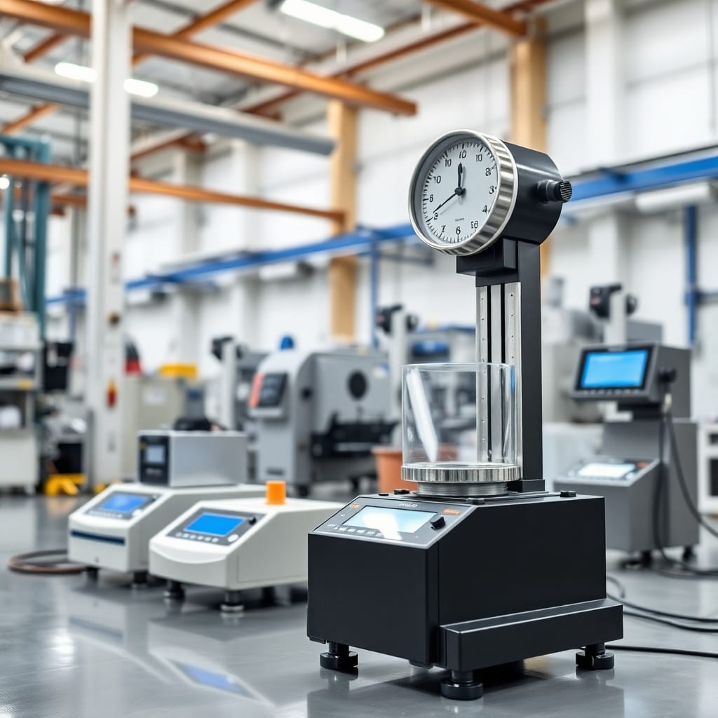 Industrial weighing equipment and precision measurement devices in modern facility