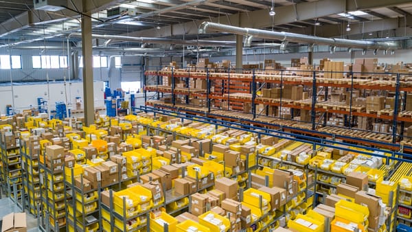 Industrial weighing equipment in a warehouse environment for distribution loss prevention