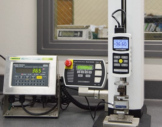 Force measurement calibration equipment for energy industry torque and load applications