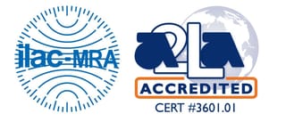A2LA ISO/IEC 17025 accreditation logo for Michelli calibration laboratories