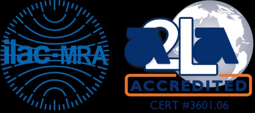 A2LA ISO/IEC 17025 accreditation logo for Michelli's Houston, Texas calibration lab