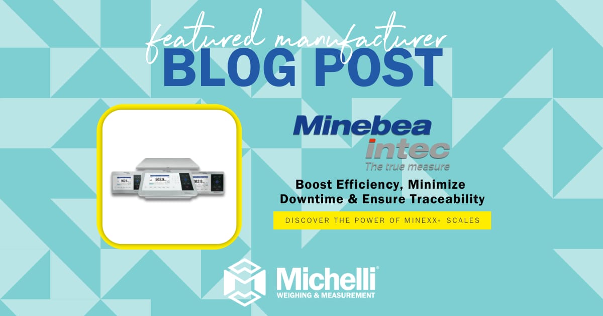Minebea Intec MiNexx industrial weighing solutions — new weight indicators and MiNexx 3000 floor scale