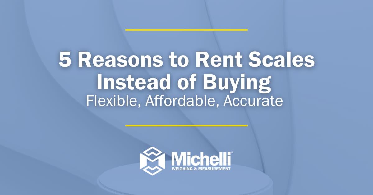 5 Reasons to Rent Scales Instead of Buying — Michelli Weighing &amp; Measurement scale rental services