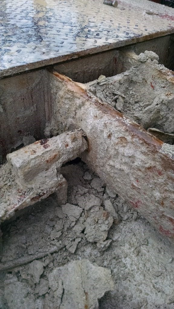 Endwall buildup creating pressure on truck scale parts not designed to handle it
