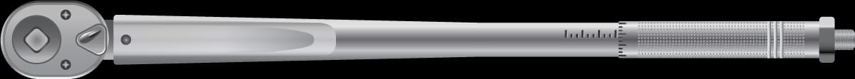 Illustration of a click type torque wrench with adjustable torque setting