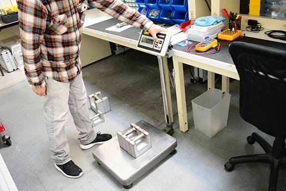 Test weights must be NIST certified to be used as a standard during scale calibration