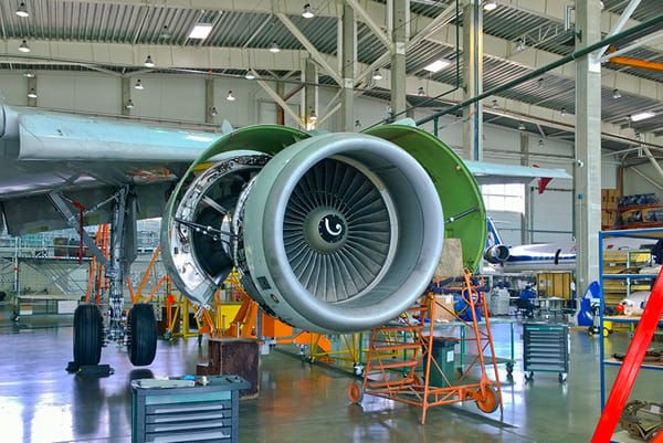 Aerospace technician using precision measurement instruments for quality inspection and calibration support