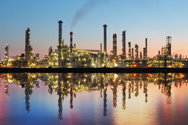 Chemical processing facility with tanks and bulk transfer equipment used for batching and process measurement
