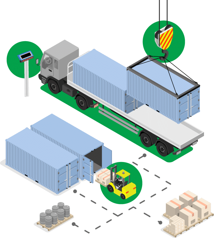 Transportation Logistics Isometric Vector