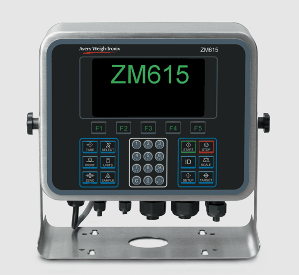 Avery Weigh-Tronix ZM615 programmable weight indicator used to provide accurate weighments