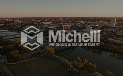 Michelli logo over the Waco, Texas skyline