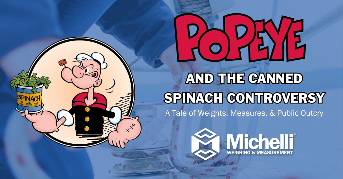 Illustration of Popeye holding a can of spinach.