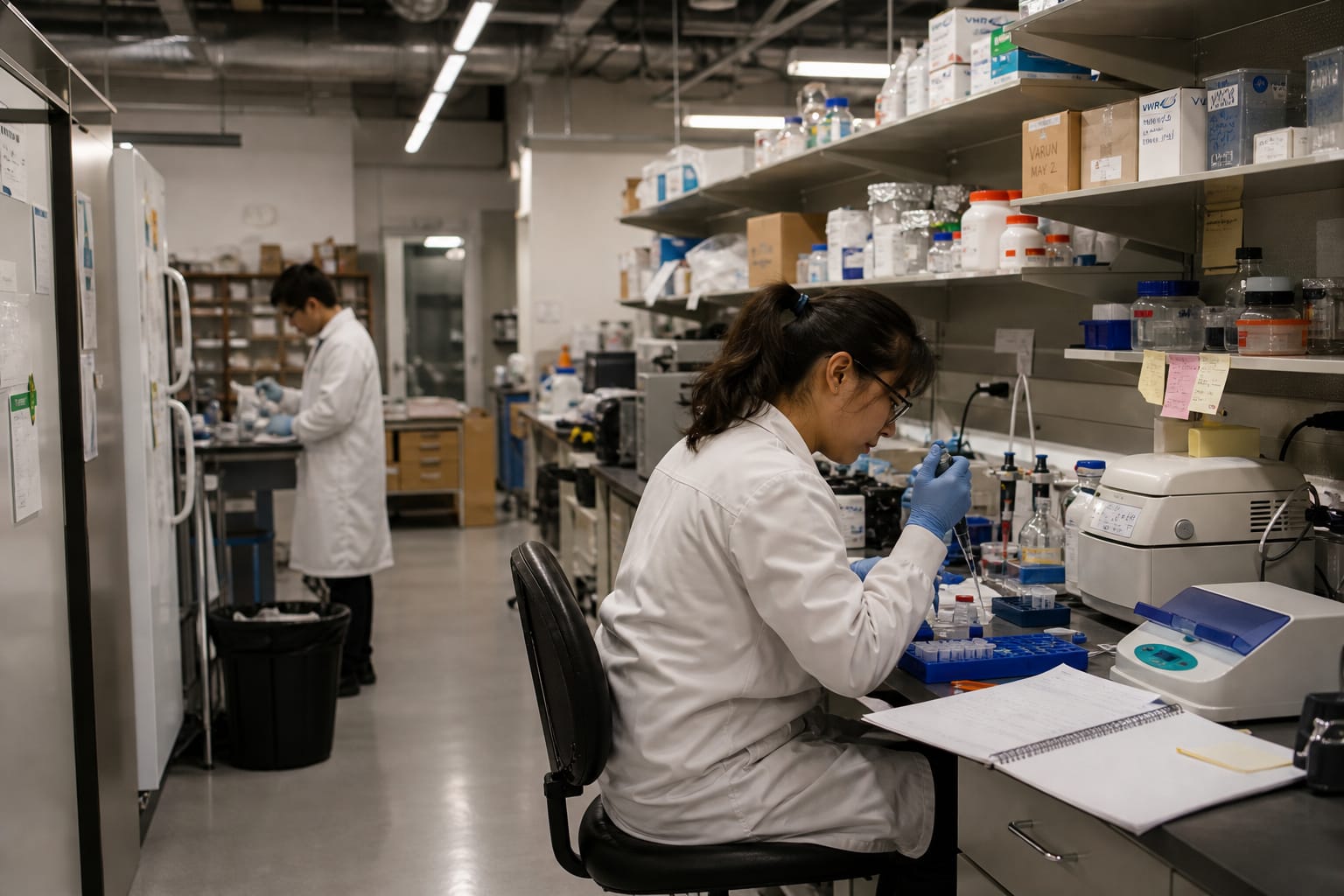 Oleolive team in the laboratory