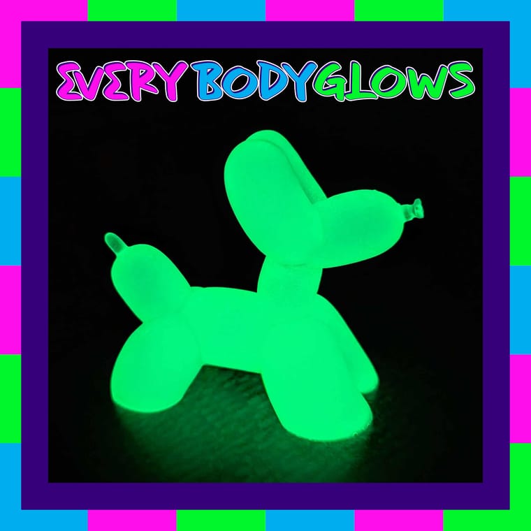 Everybody Glows Balloon Dog