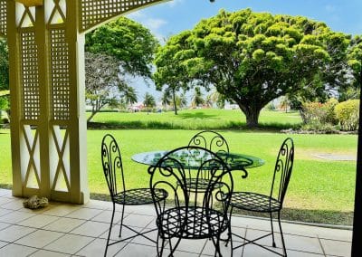 Tobago Plantations Apartment porch view 2