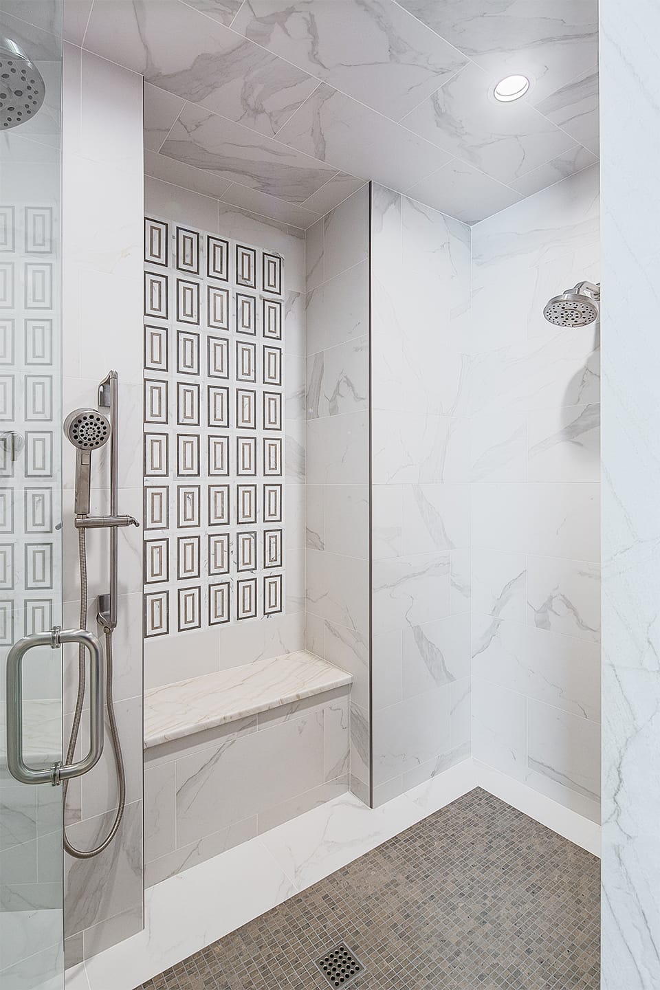 His master bath shower
