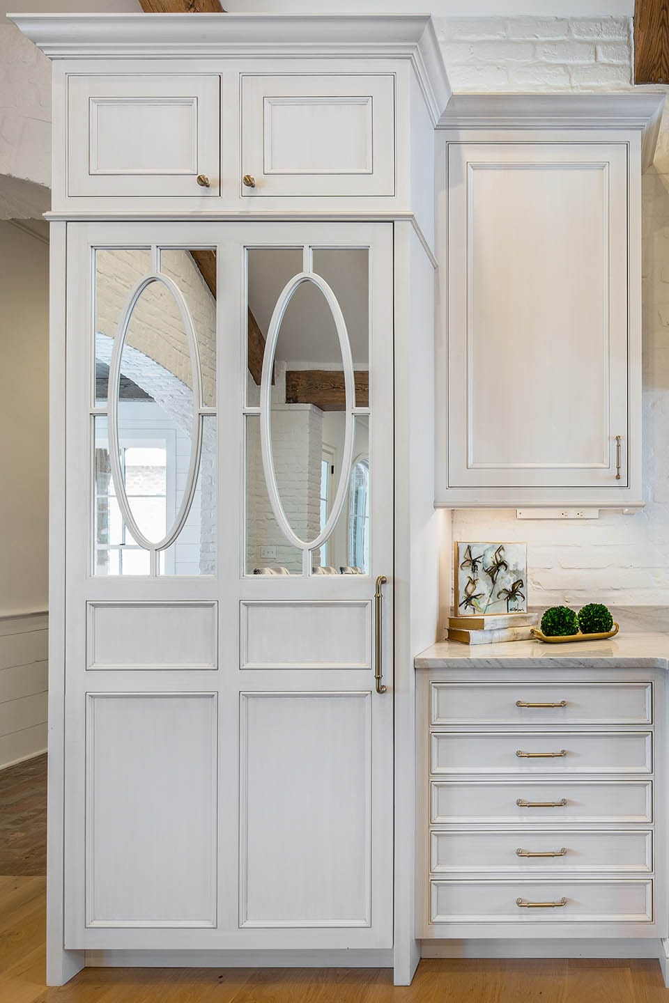 Butler pantry with custom cabinetry