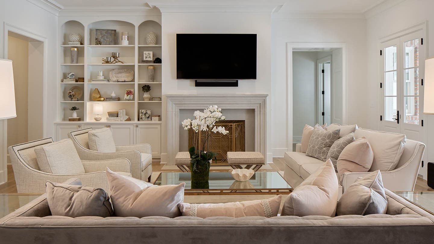 Living area with Marvin windows