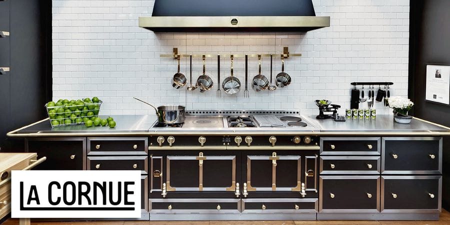 Luxury kitchen appliances panorama