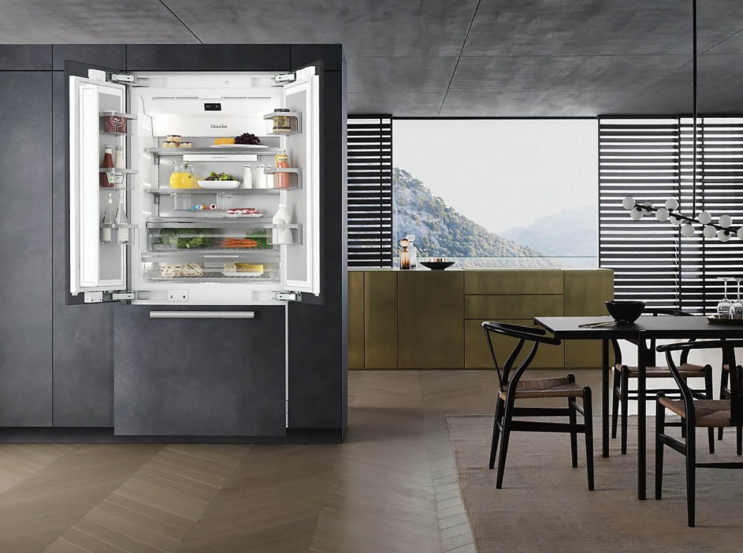 Professional range and kitchen layout