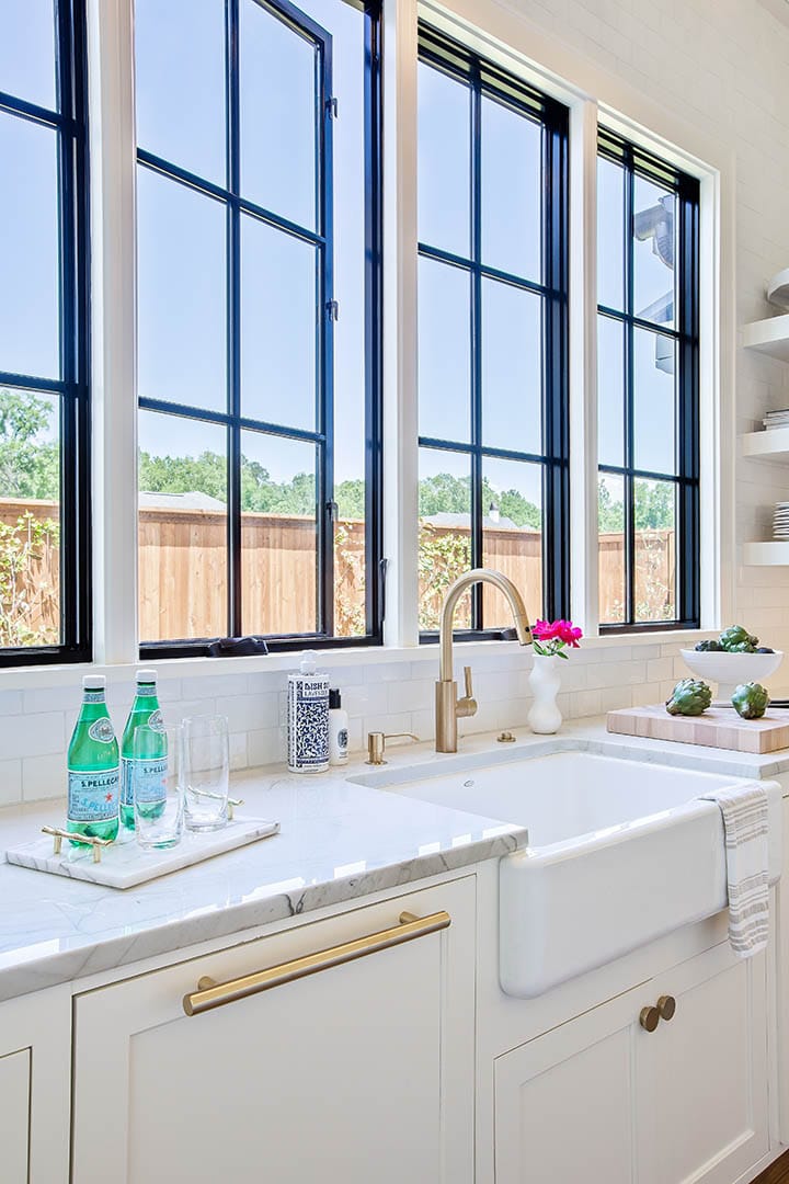 Marvin door in elegant entryway