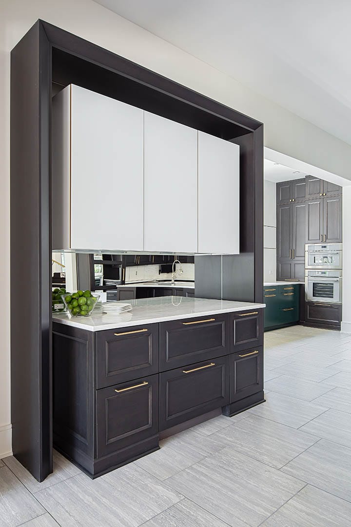 Custom indoor cabinetry detail