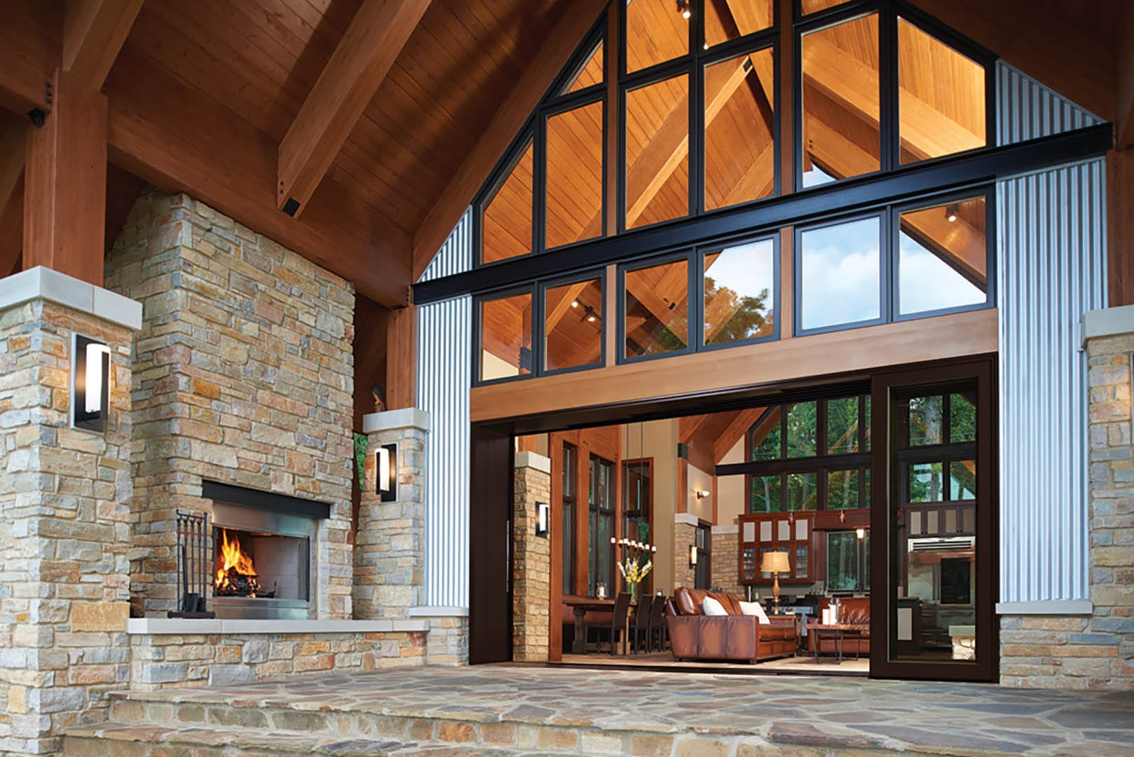 Marvin windows in open concept living