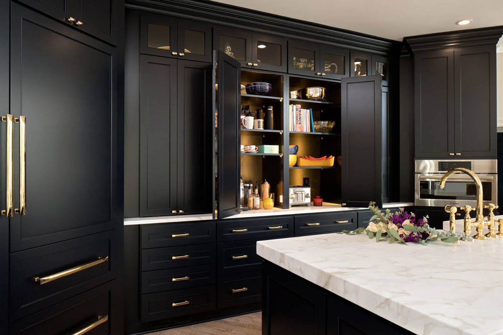 Custom cabinetry kitchen panorama