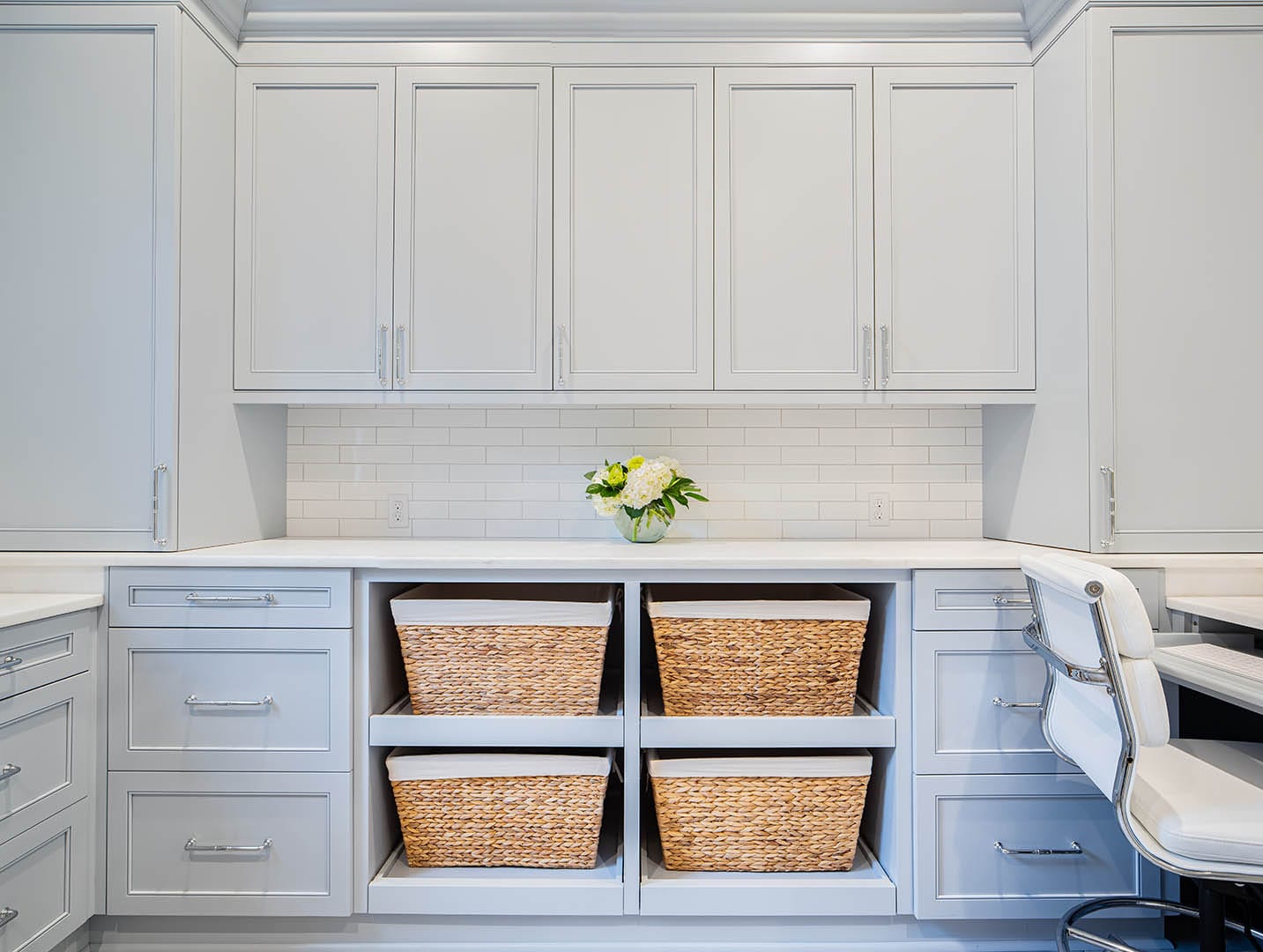 Custom cabinetry landscape view