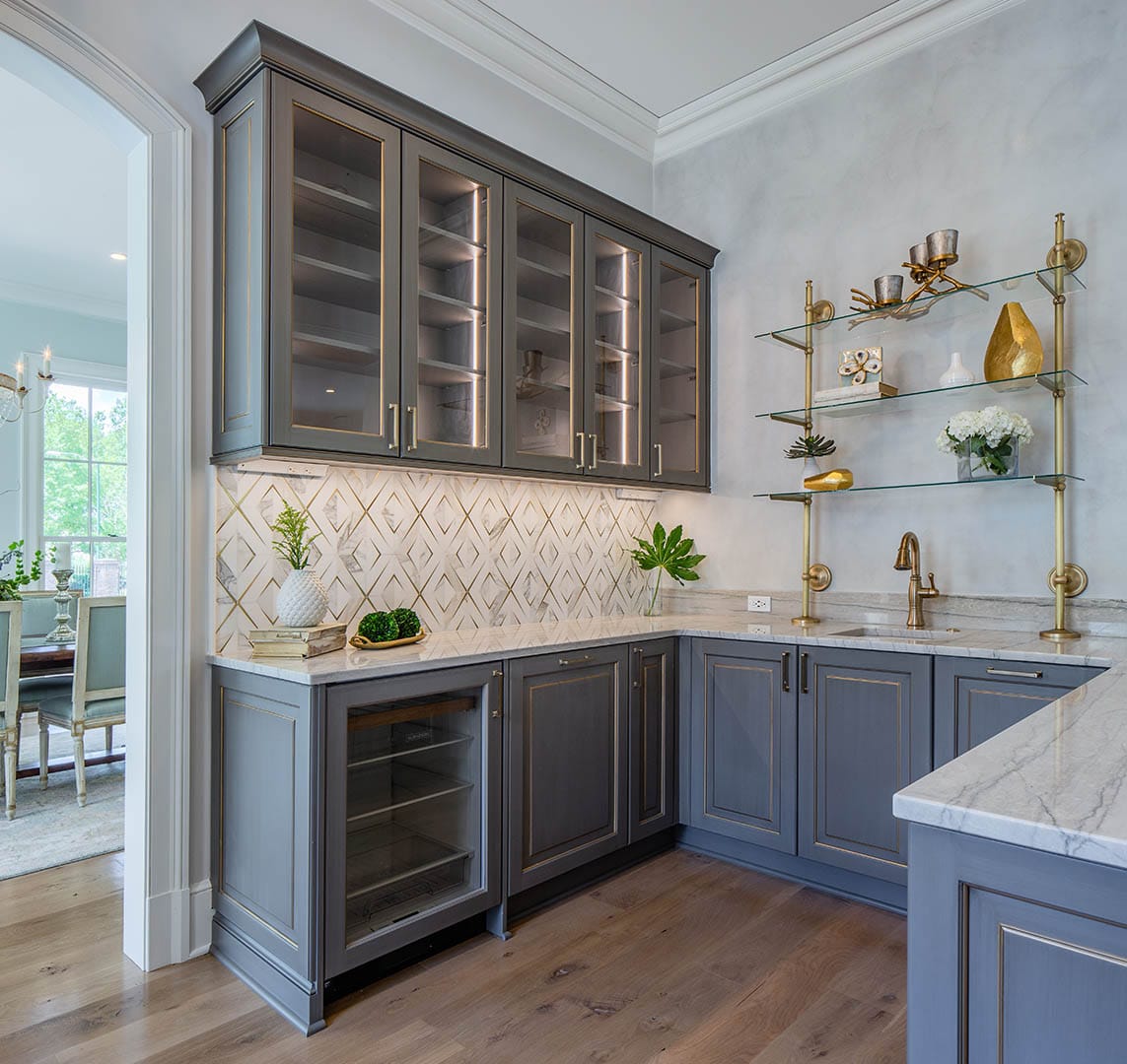 Custom cabinetry near-square