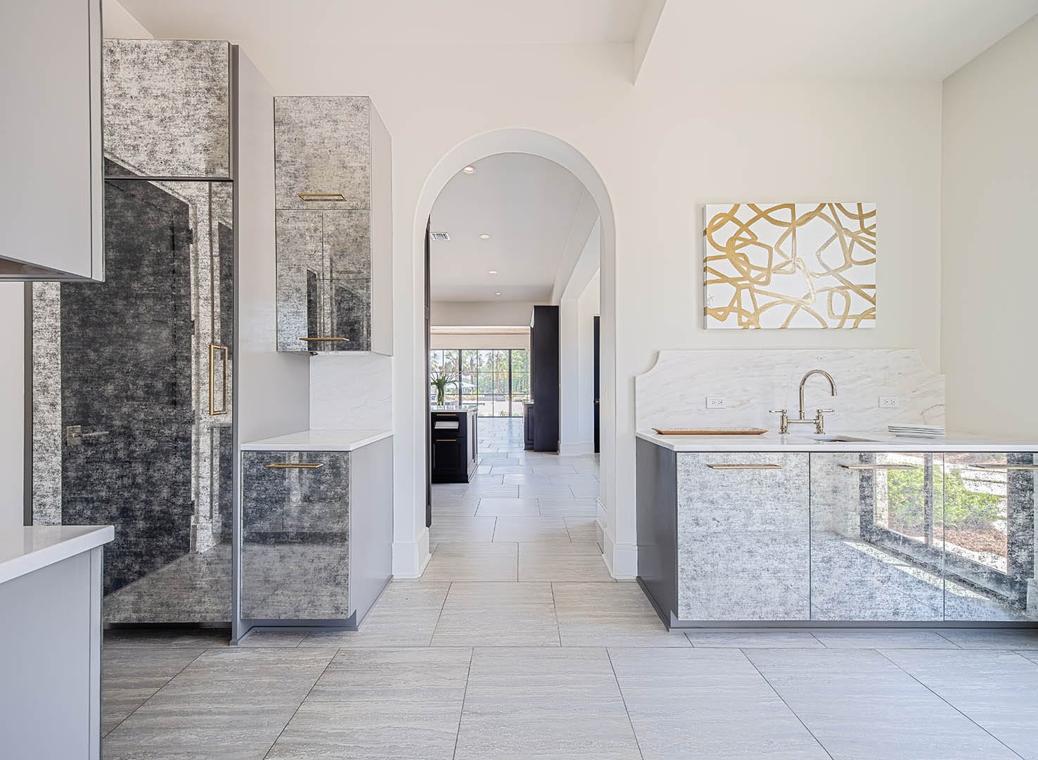 Custom cabinetry landscape detail
