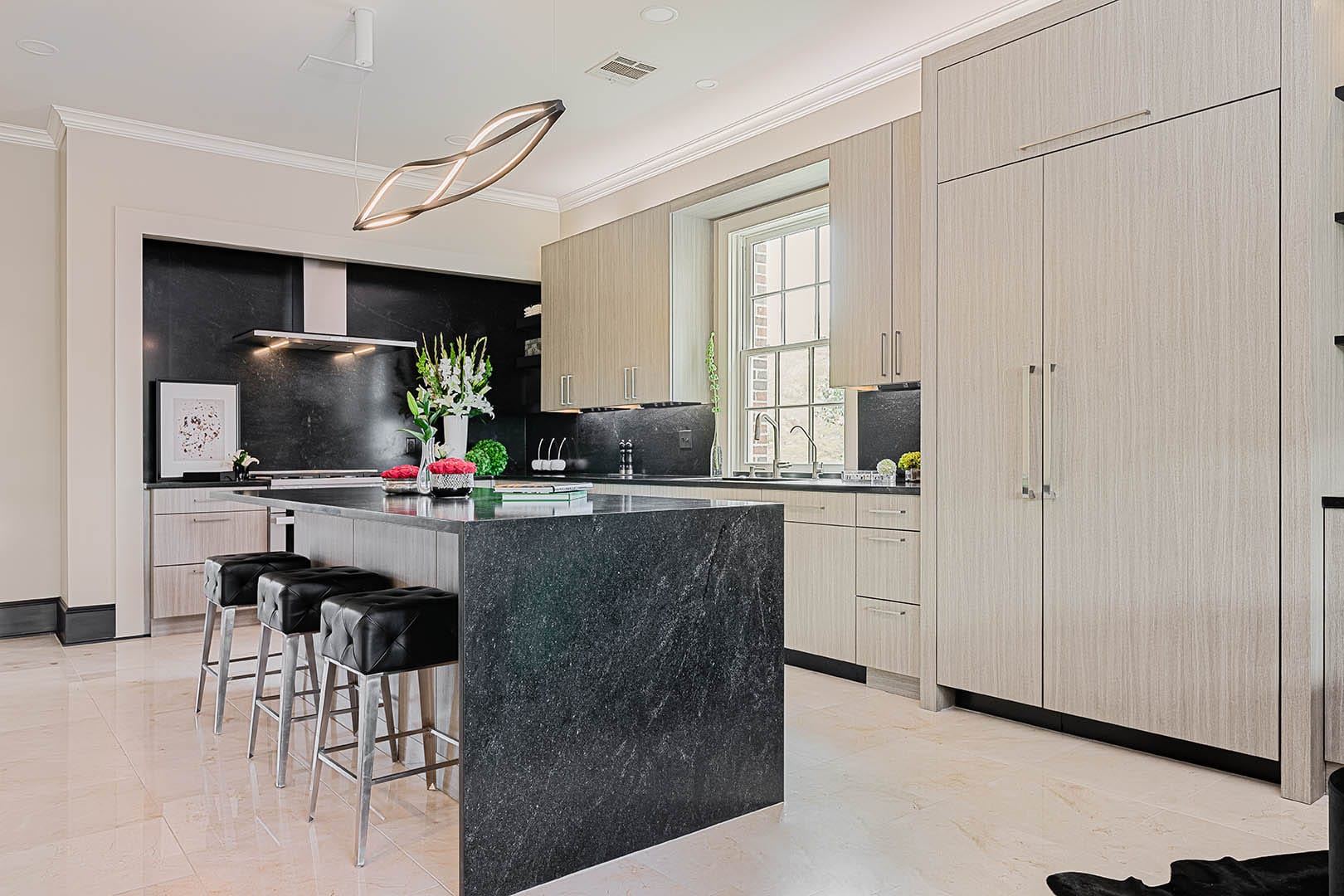 Custom cabinetry landscape panorama