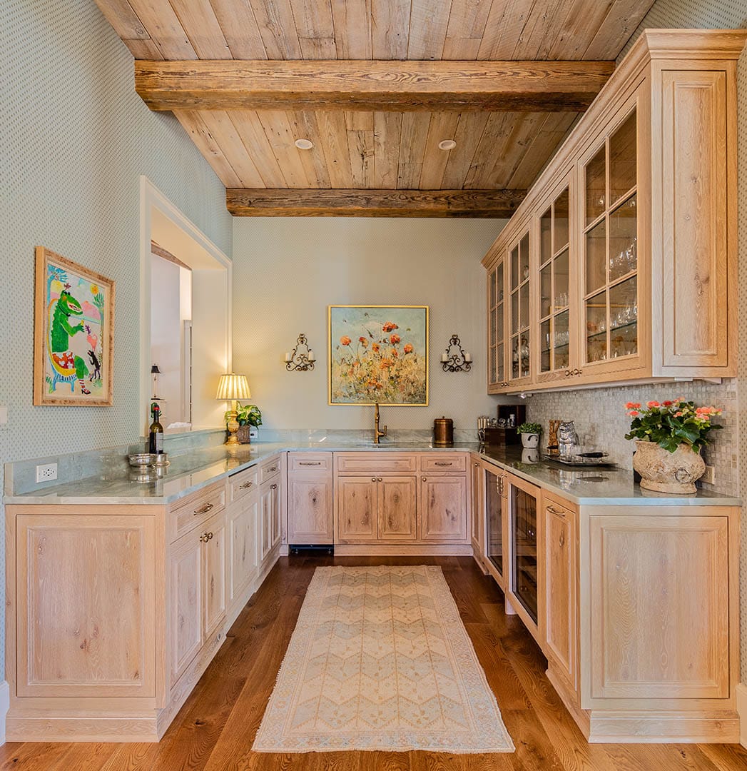 Custom cabinetry near-square view