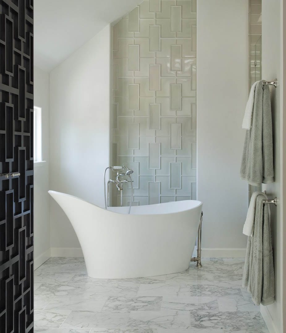 Handcrafted tile bathroom