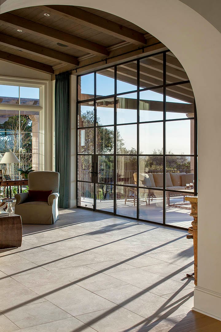 Custom Rehme steel windows and doors installation