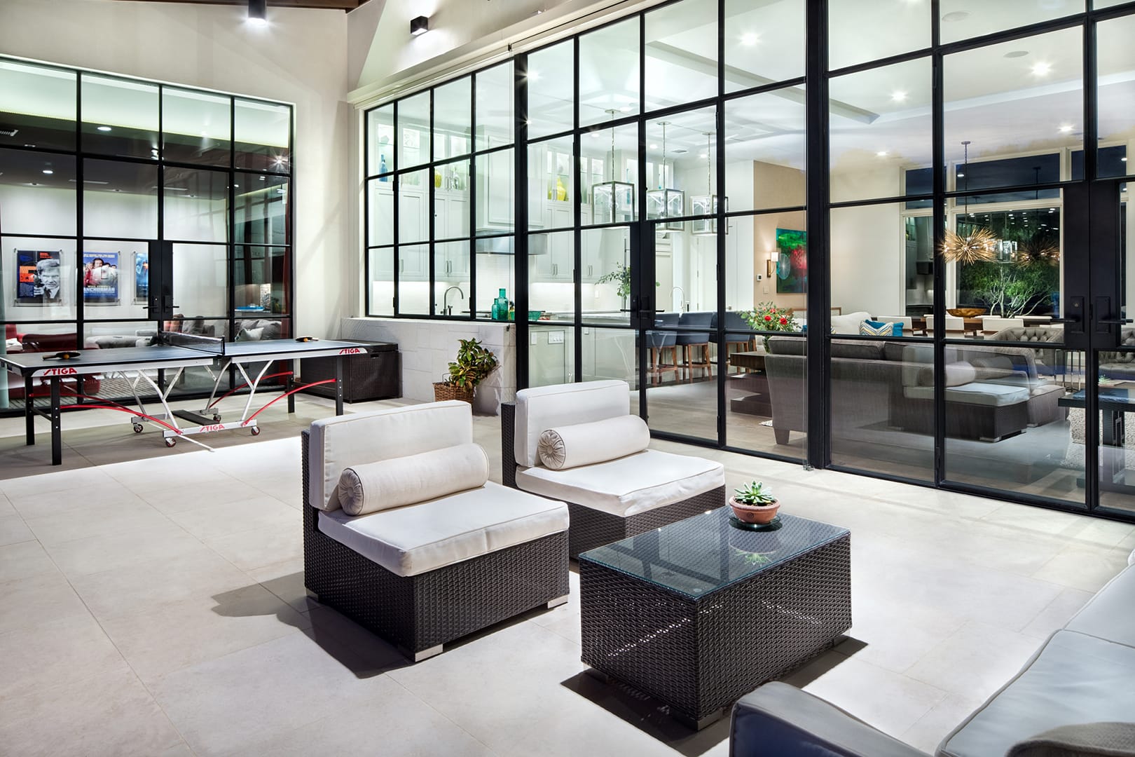Rehme steel windows in an upscale home