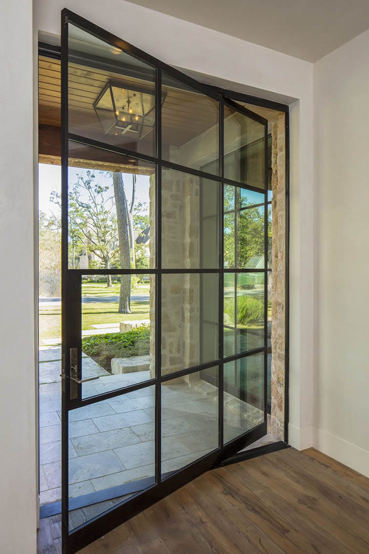 Rehme steel door in a residential entry