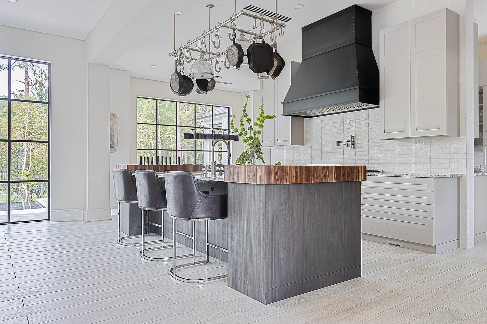 Luxury kitchen design featuring Grothouse wood surfaces by The Cottage