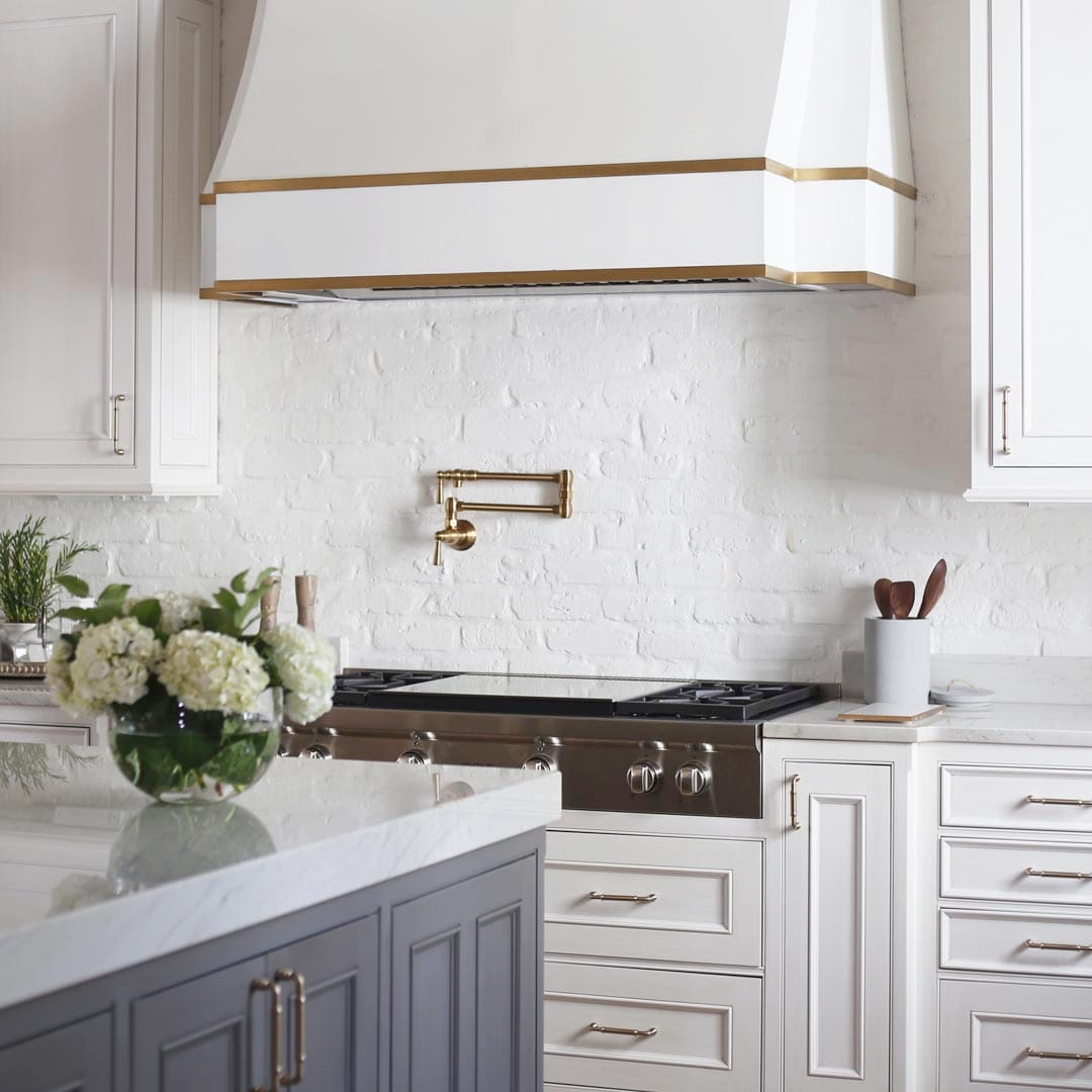 Elegant kitchen design featuring custom cabinetry by The Cottage