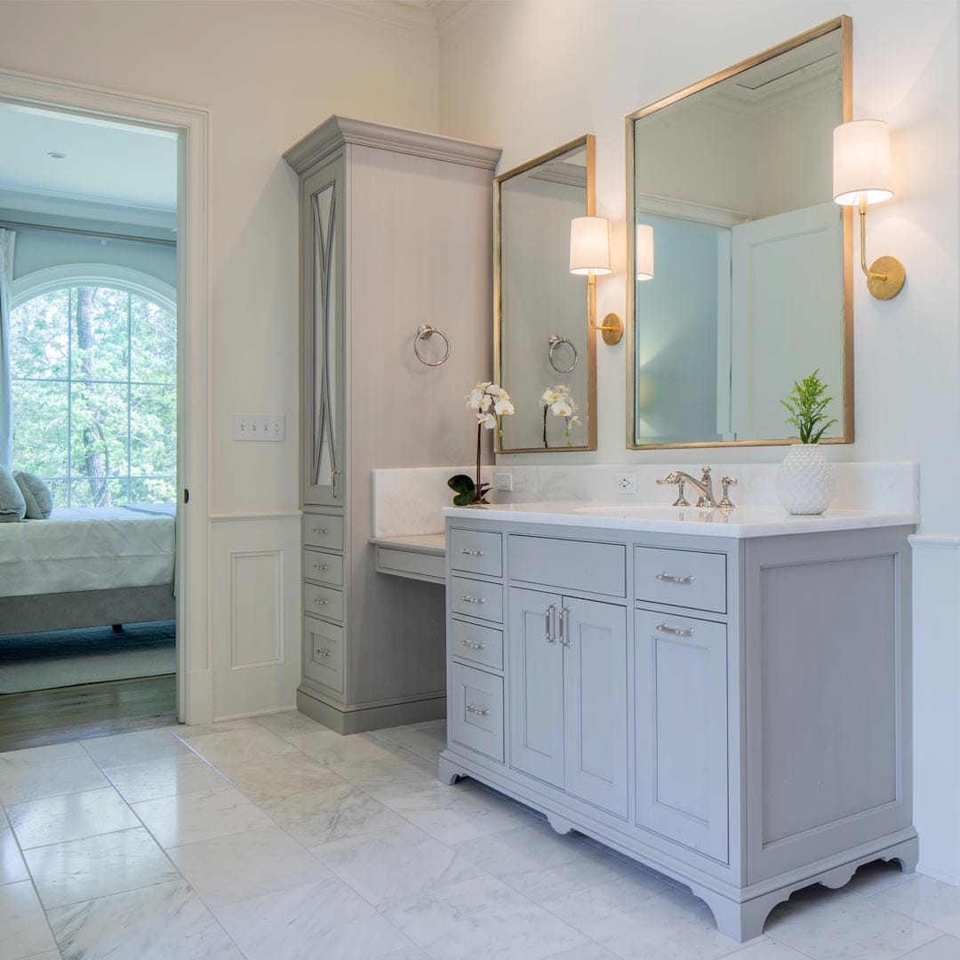 Spa-like bathroom retreat designed by The Cottage