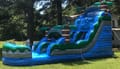 18' Blue Hurricane Single Lane Waterslide