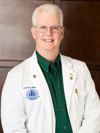 Portrait of Timothy E. Mathis, M.D., family physician at The Family Doctors